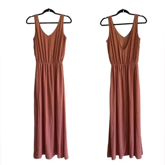 Show Me Your Mumu Kendall Maxi Dress Long - Rustic Mauve Crisp XS - Picture 2 of 8